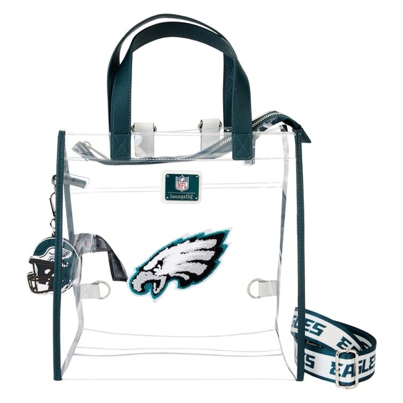 NFL Philadelphia Eagles Clear Convertible Backpack & Tote Crossbody Stadium Bag main image 0